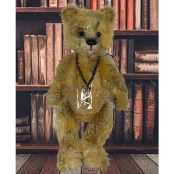 16” Charlie Bears Kylian Isabelle Collection Green Mohair Teddy Bear - Picture 1 of 3